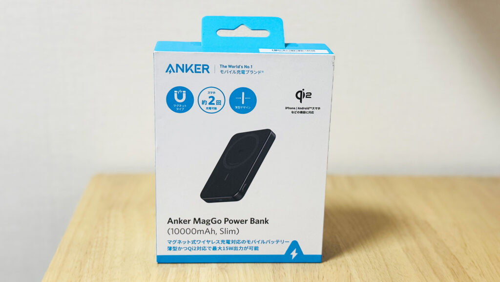Anker MagGo Power Bank (10000mAh, Slim) の外箱