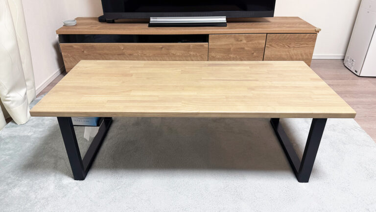 レビュー】かなでもの「THE LOW TABLE」をオーダー。サイズ指定で